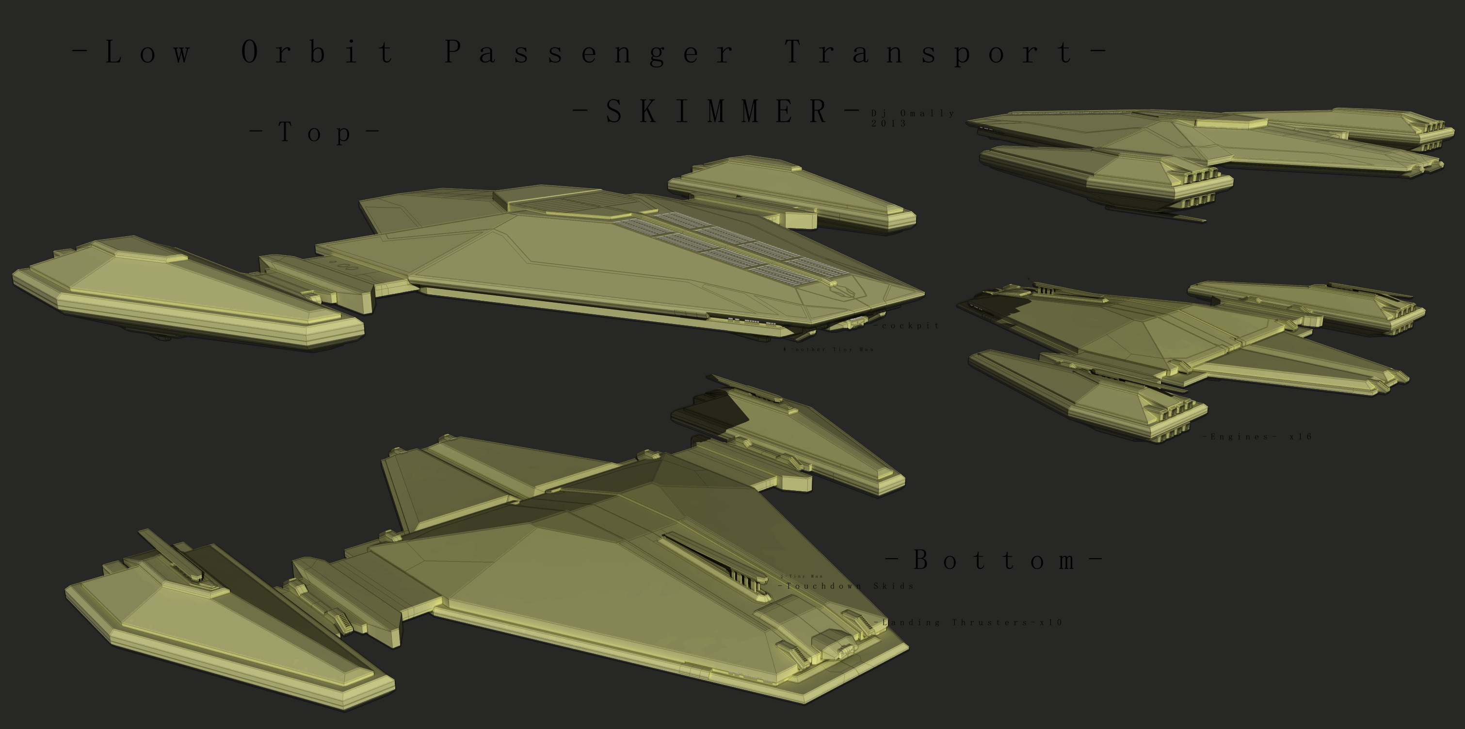 Low Orbit Passenger Transport -Skimmer- W.I.P