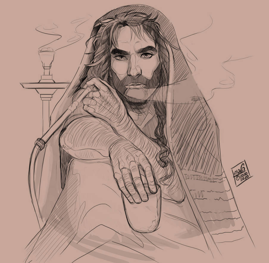 First Century Rabbi Sketch by Haleviyah on DeviantArt