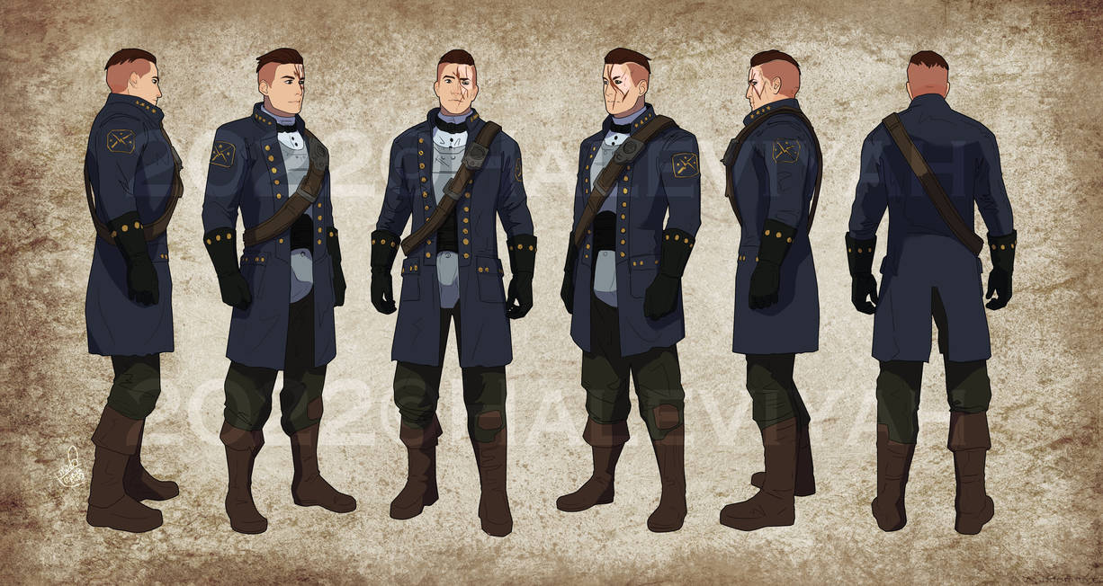 Fallout OC TurnAround Sheet Connor by Haleviyah on DeviantArt Fallout OC TurnAround Sheet Connor by Haleviyah on DeviantArt