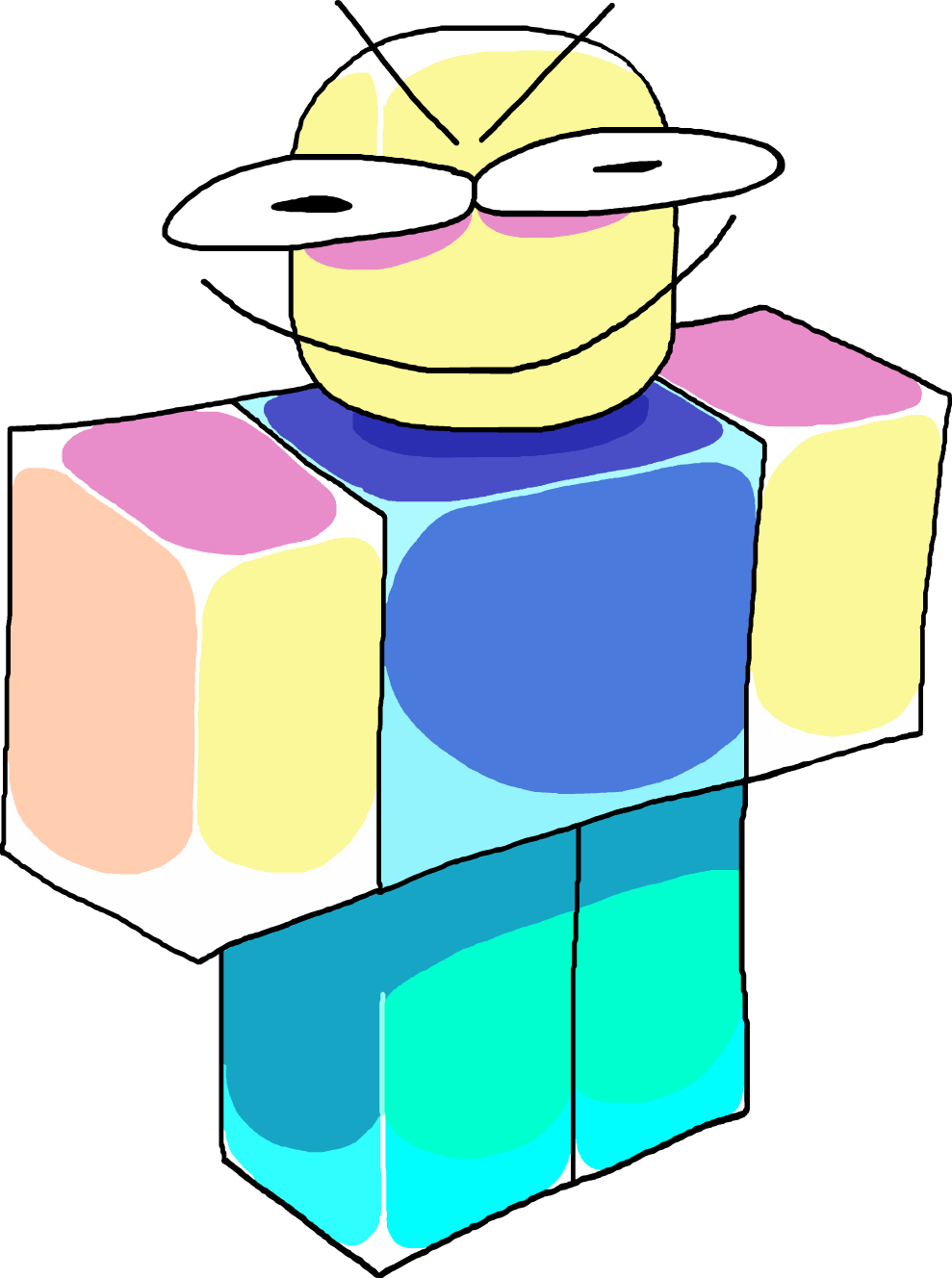 The Roblox Noob _ fanart ／Pixxacatzz - Roblox