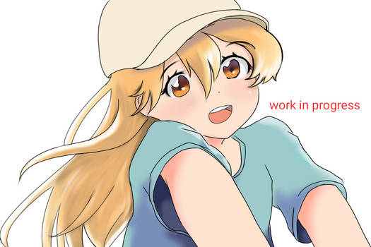 Platelet-chan II - Coloring Progress