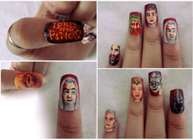 Lord of the ring nail art