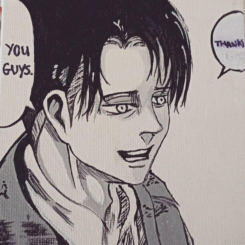 Captain Levi Ackerman Manga Smile Attack On Titan By ArtisticEscape1 On captain-levi-ackerman-manga-smile-attack-on-titan-by-artisticescape1-on