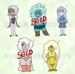 gemsona adopts left from the auction 3/5 (paypal)