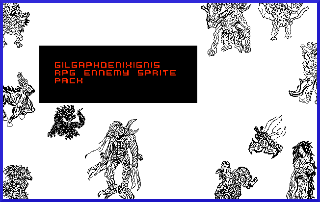 Gilgaphoenixignis Complete Rpg Ennemy Sprite pack