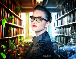 woman librarian