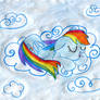 Sleeping aquarel Dashie