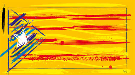 Catalonian Flag - Vector Trash