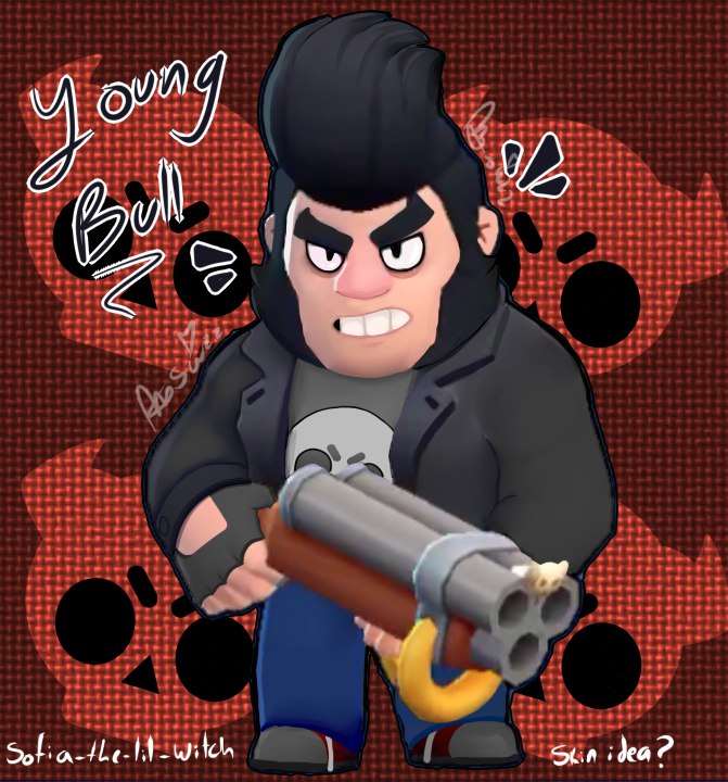 Young Bull Skin Idea I Guess By Sof The Lil Witch On Deviantart - brawl stars bull skin