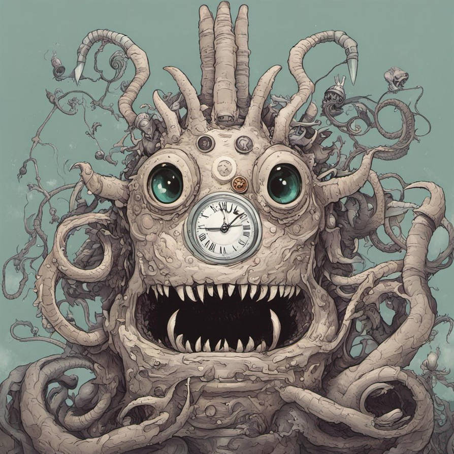 Time Monster Drawing Time Monster by Raqib09 on DeviantArt