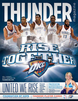 2010-12 Thunder Magazine Cover