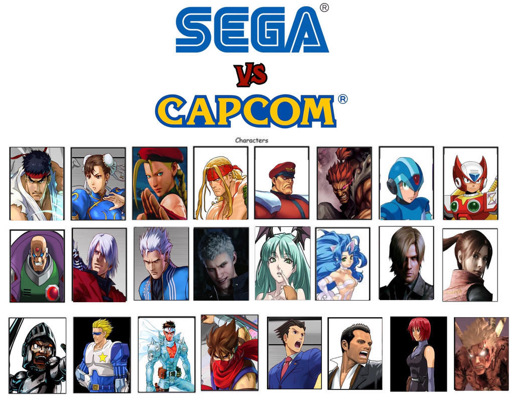 Sega vs Side Roster by Makerboy10 on DeviantArt