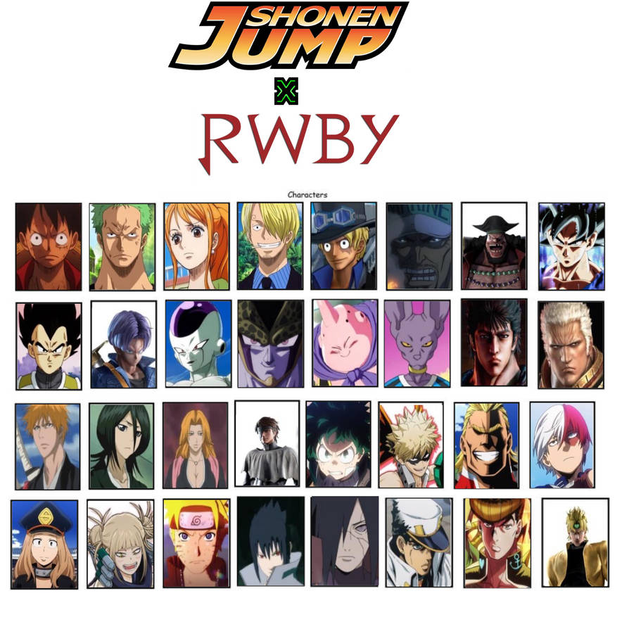 Shonen Jump X RWBY: Jump Roster by Makerboy10 on DeviantArt