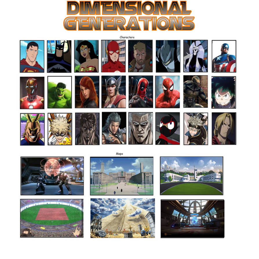 Generation Characters. Deviantart Dimensional Generations Roster by Makerboy10 on DeviantArt