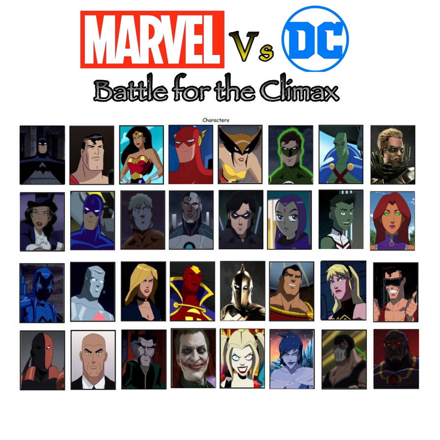 Marvel vs Capcom Battle for the Climax: DC Roster by Makerboy10 on ...