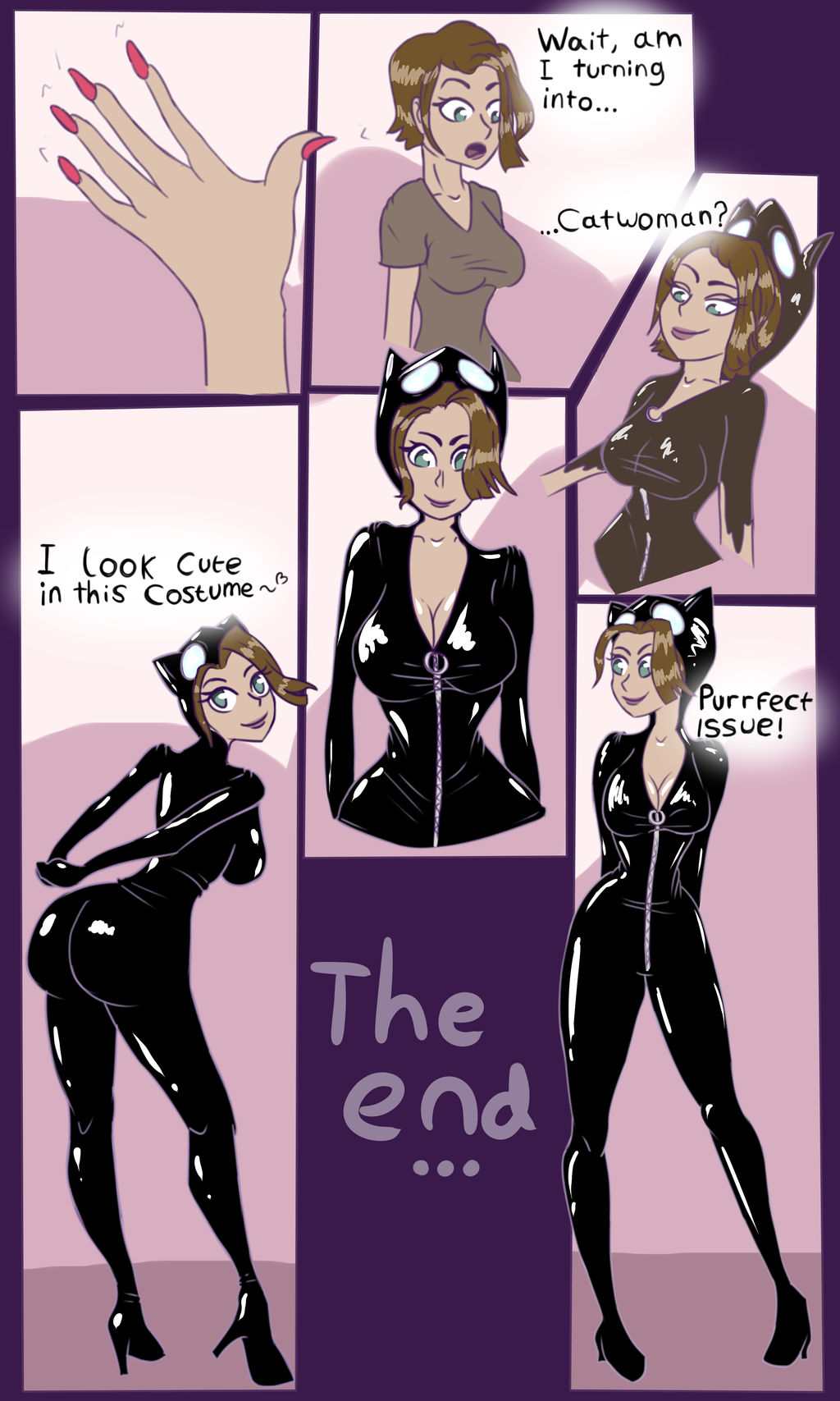 Catwoman Comic TG Pg 3 of 3 by GriloqueTG on DeviantArt