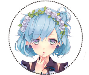 Flower Crown Anime Girl By Mayomie-d7fq47f