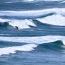 Surfing at Sennen cove