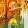 A Quiet Place - ARCHITECTURE Watercolor Painting