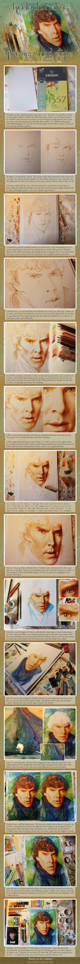 Sherlock Holmes Preview and Steps Tutorial by RoryonaRainbow