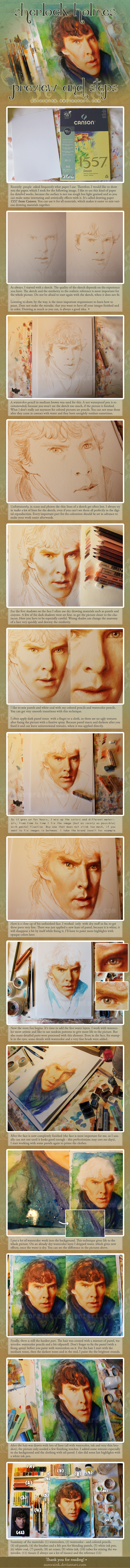 Sherlock Holmes Preview and Steps Tutorial by RoryonaRainbow