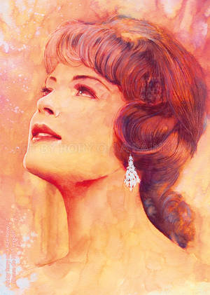 Fairytale Reflections - ROMY SCHNEIDER Watercolor by RoryonaRainbow Fairytale Reflections - ROMY SCHNEIDER Watercolor by RoryonaRainbow