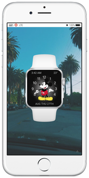 iWatch Mickey groovylock widget