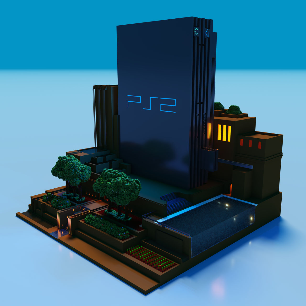 Ps2 Three View PS2 3D MAGICAVOXEL by Renderizado40 on DeviantArt