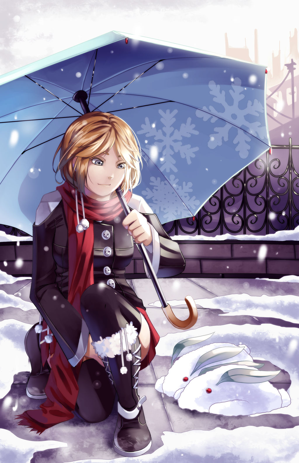Snow Bunnies by AngieZu on DeviantArt