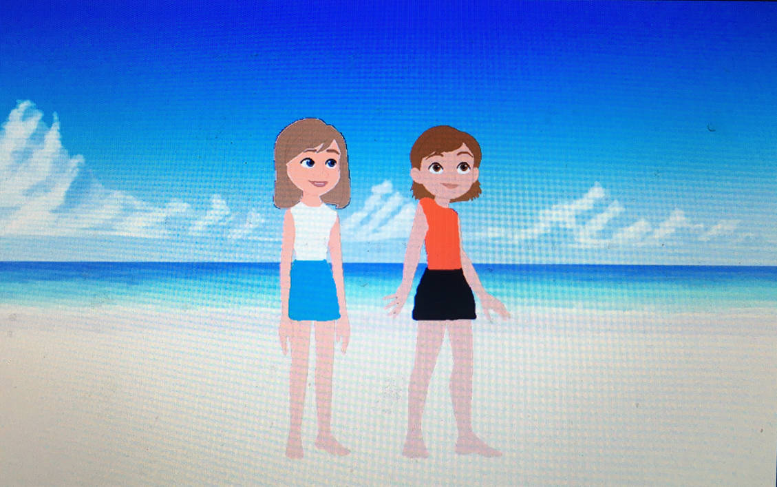 Penny and Riley at the Beach by adamhatson on DeviantArt