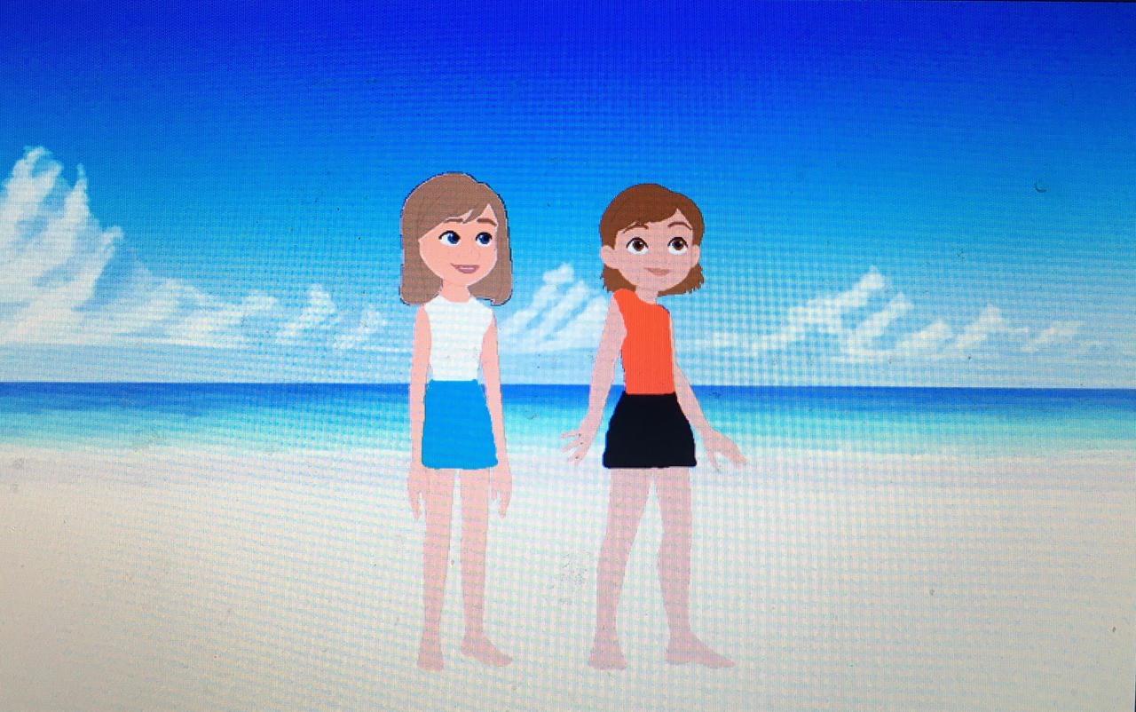 Penny and Riley at the Beach by adamhatson on DeviantArt