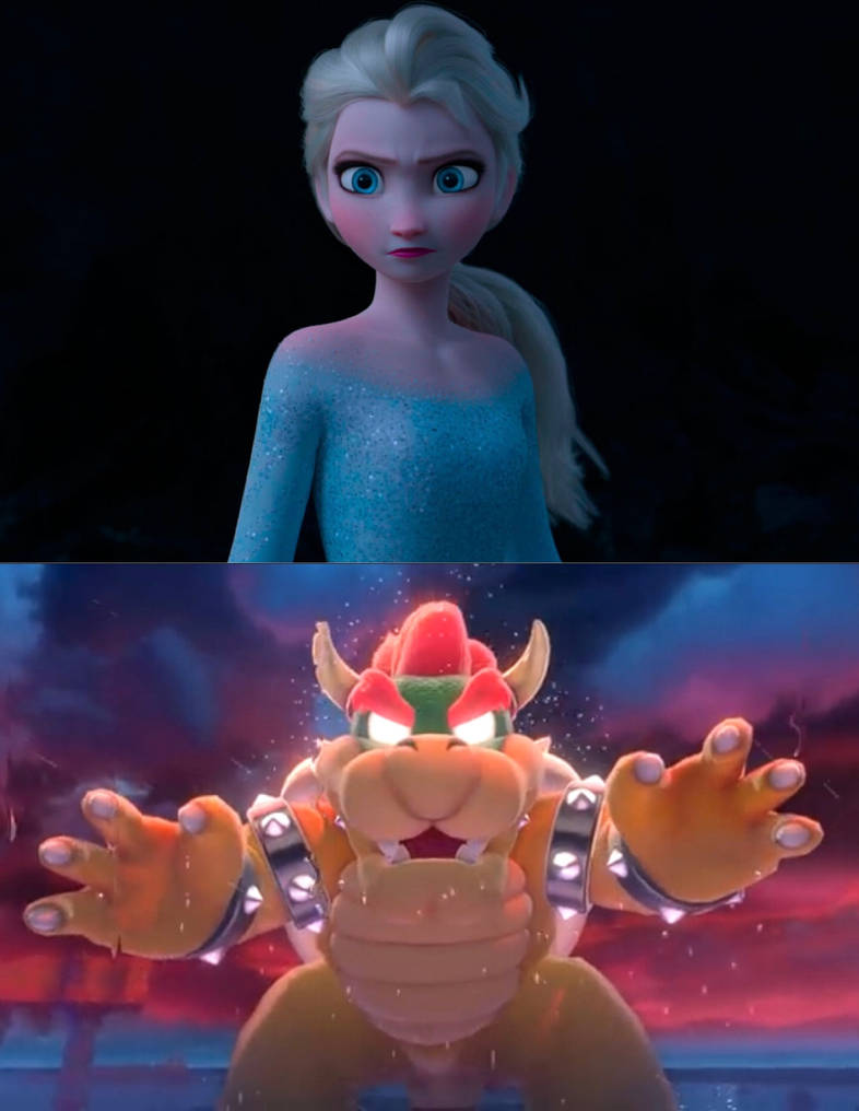 Elsa Challenges Elsa Challenges Bowser by adamhatson on DeviantArt