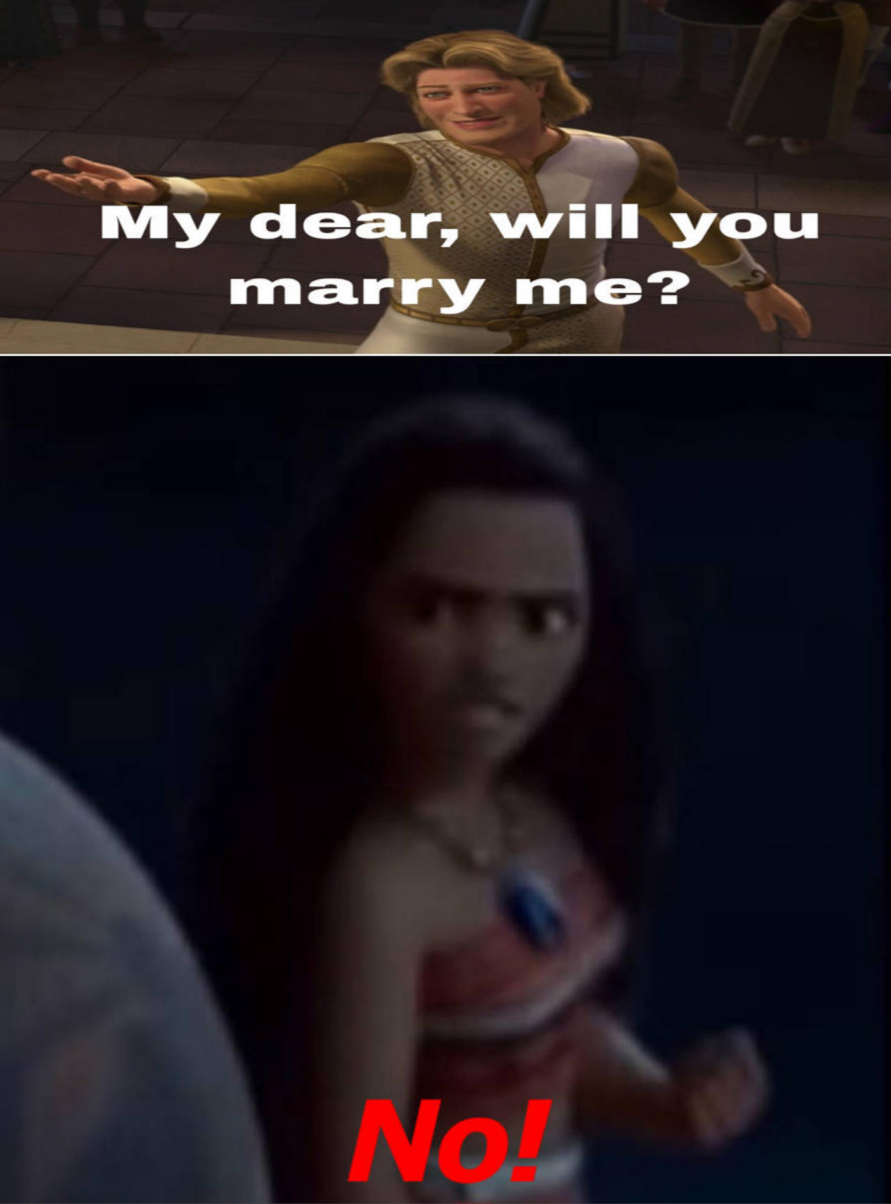 Moana Refuses To Marry Prince Charming by adamhatson on DeviantArt