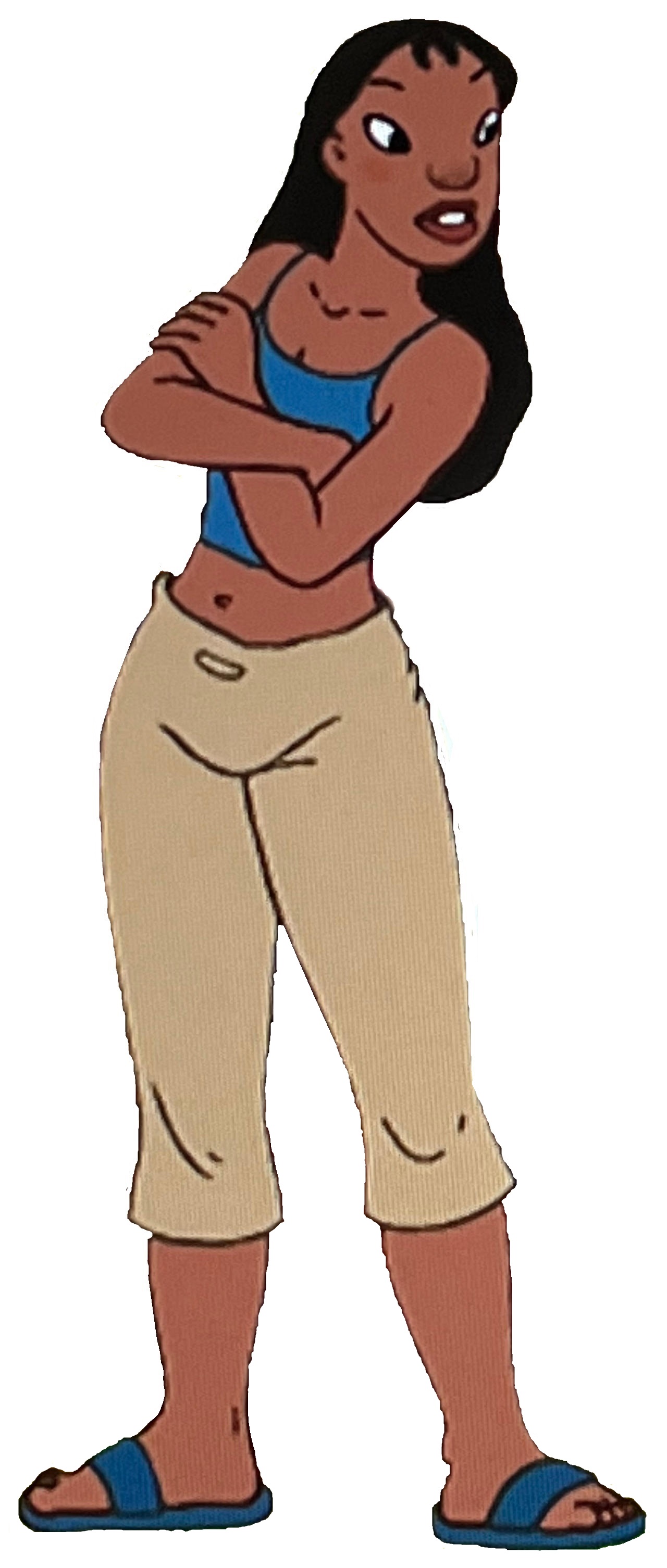 Nani crossing her arms render by adamhatson on DeviantArt