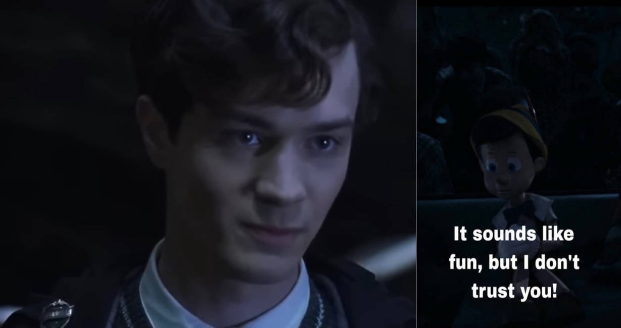 Pinocchio Doesnt Trust Tom Riddle by adamhatson on DeviantArt