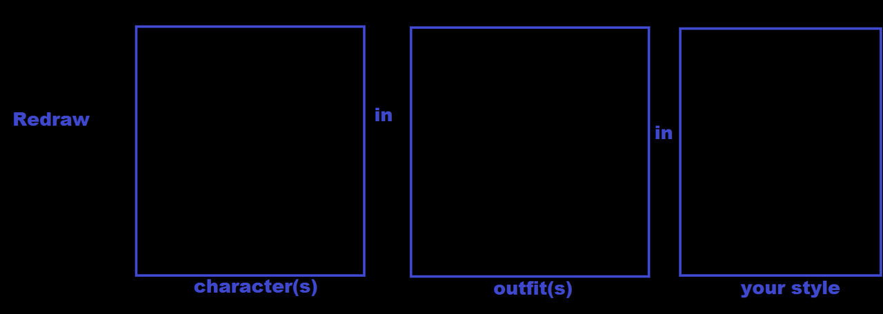 Redraw Characters In Outfits In Your Style (blank) by adamhatson on ...