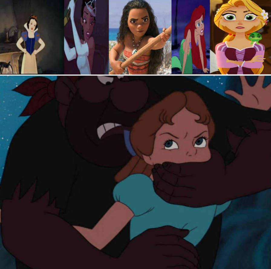 Princess Getting Rescued 5 Disney Princesses Rescue Wendy by adamhatson on DeviantArt