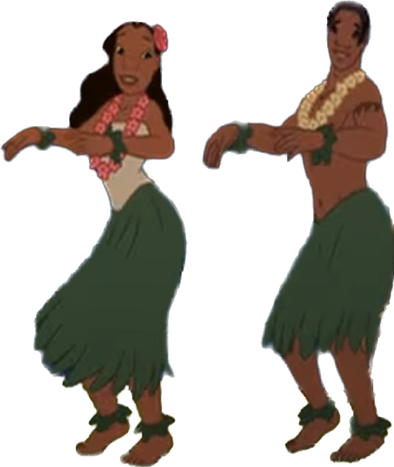 Nani and David hula dancing PNG by adamhatson on DeviantArt