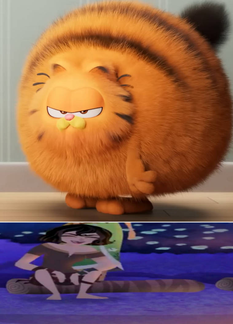 Cassandra Laughs At Fluffy Garfield by adamhatson on DeviantArt