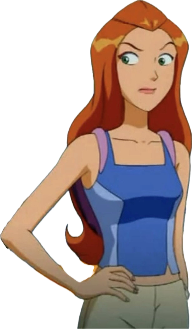 Sam Renders Sam (Totally Spies) suspicious PNG by adamhatson on DeviantArt