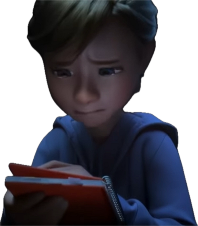 Stressed Riley Riley Andersen crying while holding a notebook PNG by adamhatson on ...