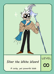 Silver the White Wizard POWCard! (OKKO OC)