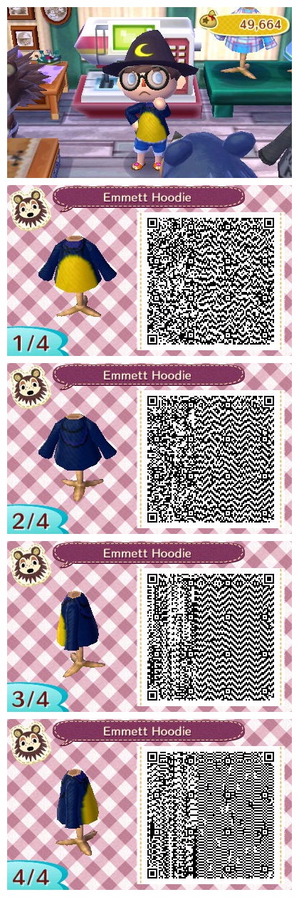 Emmett Hoodie - (ACNL QR Code)