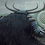 The fight with a mythical wyrm.