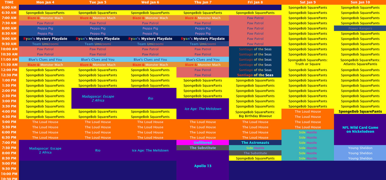 Nickelodeon Schedule WK1 2021 by NickSchedules on DeviantArt nickelodeon-schedule-wk1-2021-by-nickschedules-on-deviantart