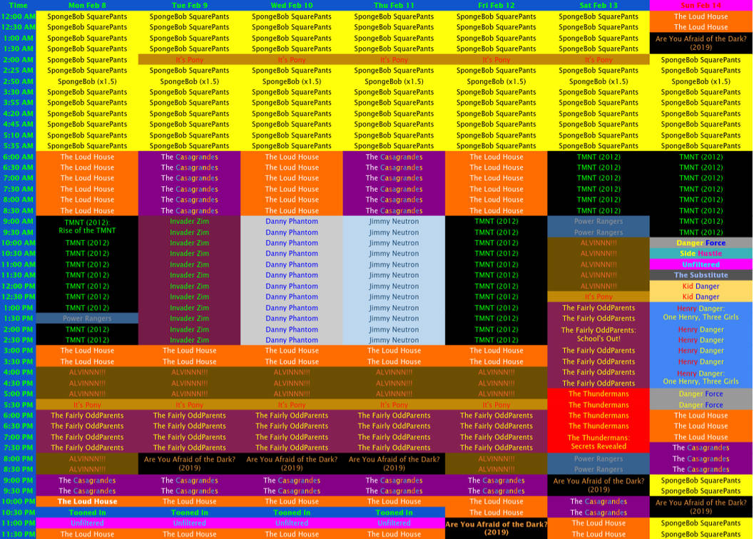 Nicktoons Channel Schedule Nicktoons Channel Schedule