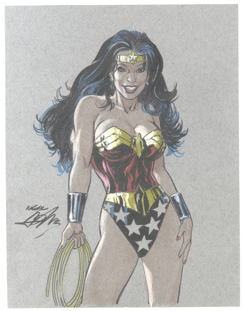 Wonder Woman Color Drawing by NealAdams