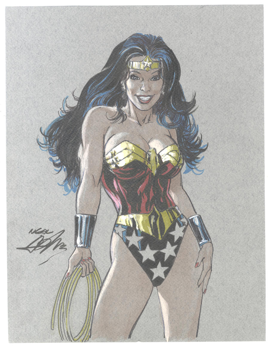 Wonder Woman Color Drawing by NealAdams