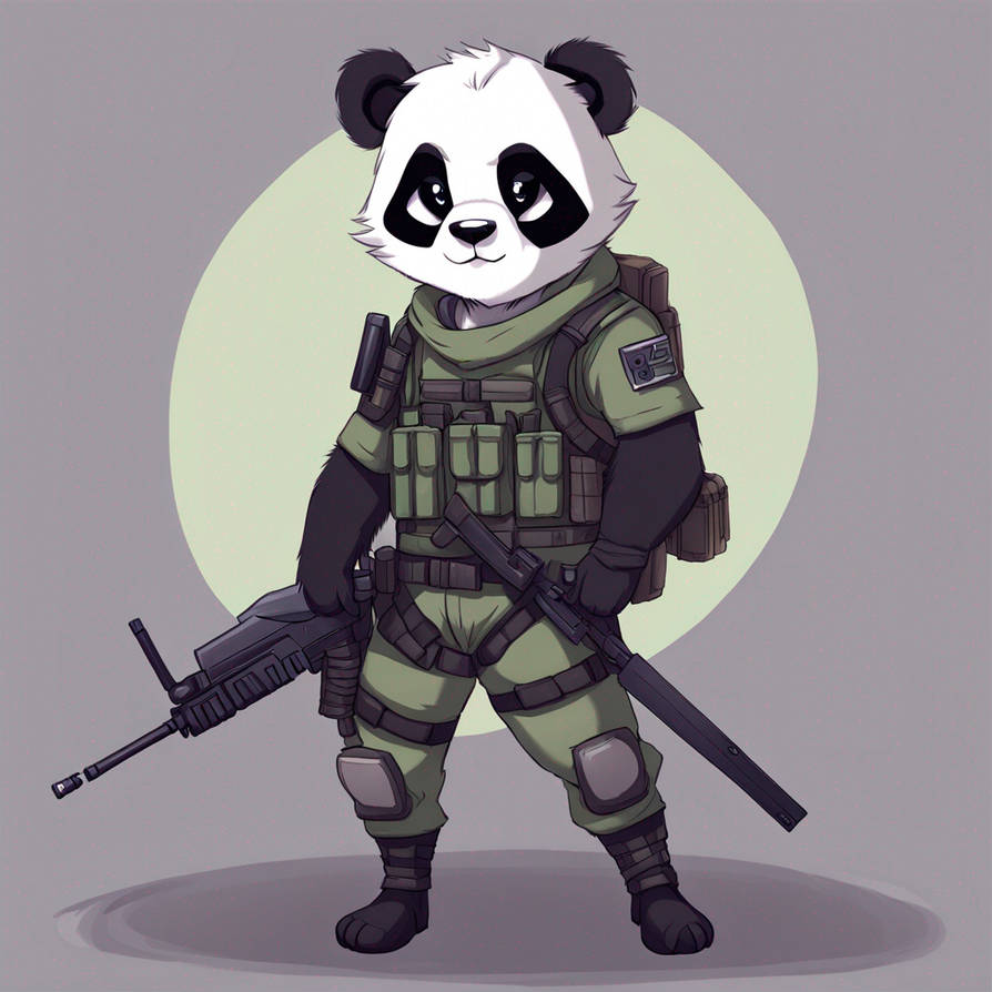 Panda warrior in special forces gear by supermax1101 on DeviantArt
