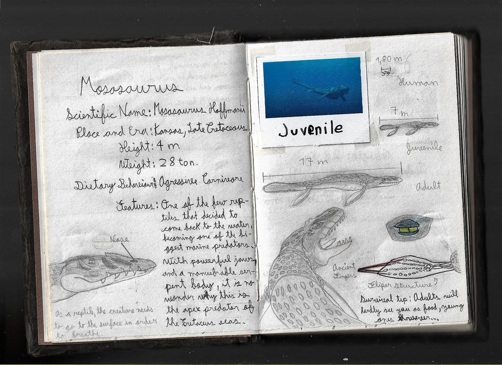 Mosasaurus Text Mosasaurus (A.R.C. Dossier Page 6) by Aitipse on DeviantArt